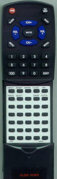 SANYO RTFXRF Replacement Remote