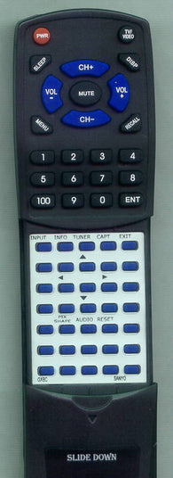 SANYO RTGXBC Replacement Remote