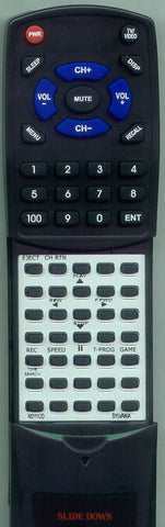 SYLVANIA SC319B Replacement Remote