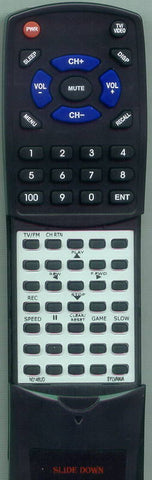 SYLVANIA SSC132 Replacement Remote