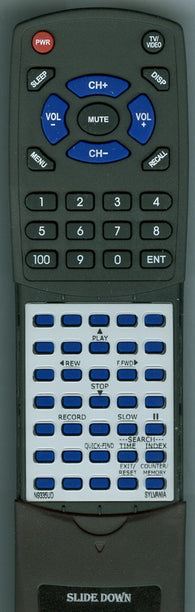 SYLVANIA N933 Replacement Remote