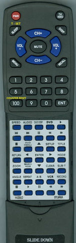 SYLVANIAINSERT DVC850C Replacement Remote