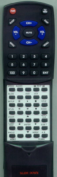 SYLVANIA NA259 Replacement Remote