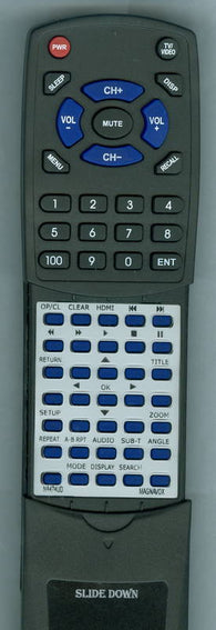 MAGNAVOX DP170MS8 Replacement Remote