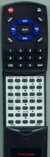 SYLVANIA DVL150F Replacement Remote