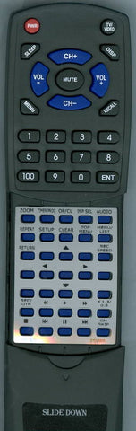 SYLVANIA ZC320SL8B Replacement Remote