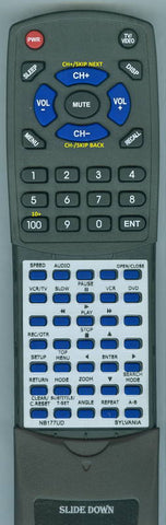 SYLVANIAINSERT SRDD495 Replacement Remote