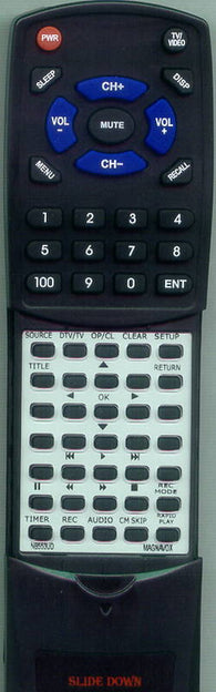 MAGNAVOX ZC352MW8 Replacement Remote