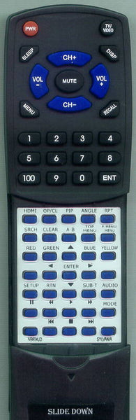 SYLVANIA NB500SL9 Replacement Remote