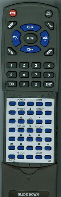 FUNAI RTNB931UD Replacement Remote