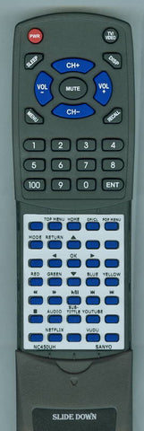 SANYO NC450 Replacement Remote