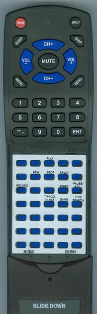 SYLVANIA RTNE108UD Replacement Remote