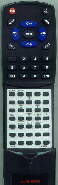 SYLVANIA SRC2213W Replacement Remote