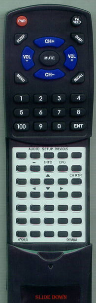 SYLVANIA RTNE120UD Replacement Remote