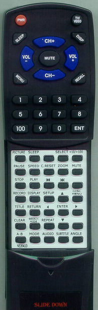 SYLVANIA SRCD427P Replacement Remote