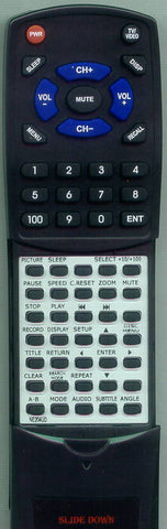 SYLVANIA SRCD427P Replacement Remote