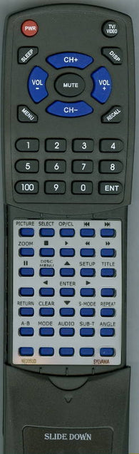 SYLVANIA RTNE205UD Replacement Remote