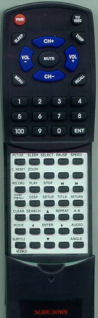 SYLVANIA 6719DD Replacement Remote