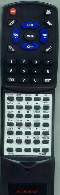 SYLVANIA SRTD313 Replacement Remote