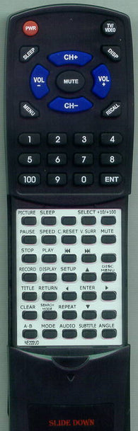 SYLVANIA 6727DE Replacement Remote