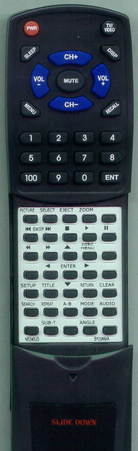 SYLVANIA SSL15D6 Replacement Remote