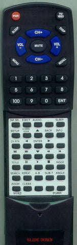 SYLVANIA LD370SC8S Replacement Remote