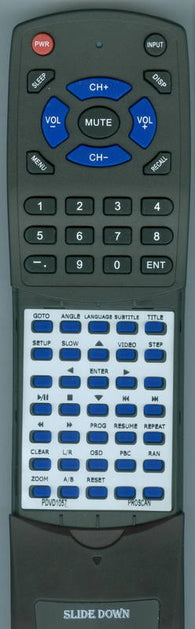 PROSCAN RTPDVD1057 Replacement Remote