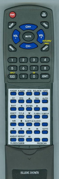 PROSCANINSERT RTPLDEDV3283B Replacement Remote