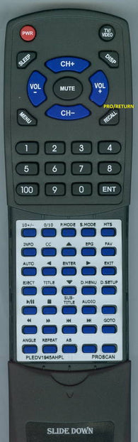 PROSCANINSERT PLEDV1945AHPL Replacement Remote