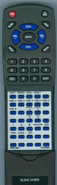 PIONEER CU PD005 Replacement Remote