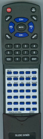 SHARP G1037CESA Replacement Remote