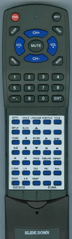 SYLVANIA SDVD1041CV2 Replacement Remote