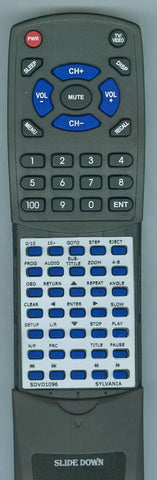 SYLVANIA SDVD1096 Replacement Remote