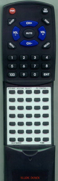 FUNAI RTUREMT26MS002 Replacement Remote