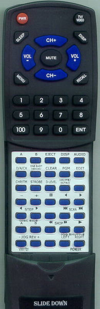 PIONEER CLDD702 Replacement Remote