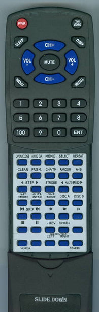 PIONEER CLD99 Replacement Remote