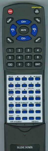 INSIGNIAINSER RTWIR147002B301 Replacement Remote