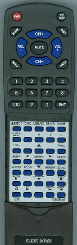 CONCERTONE ZX700 Replacement Remote