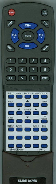 SANYO GXHA Replacement Remote