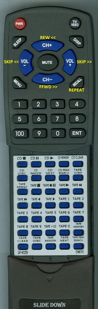 ONKYO--INSERT DXC210 Replacement Remote