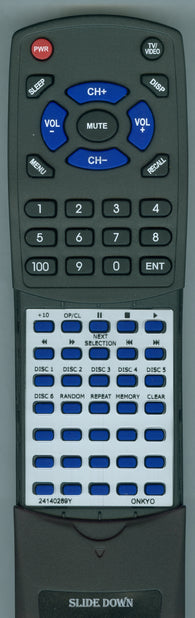 ONKYO- DXC120 Replacement Remote