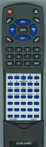 ONKYO- DX-C120 Replacement Remote