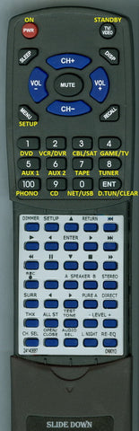 ONKYO--INSERT DTR 9.9 Replacement Remote