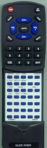 SAMSUNG TTB2012 Replacement Remote