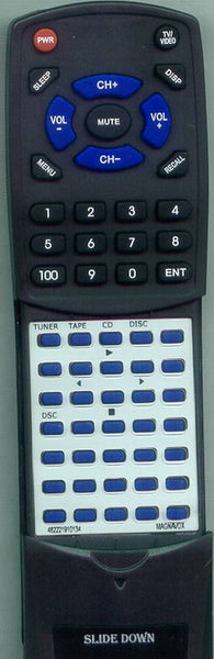 MAGNAVOX FW48PH3701 Replacement Remote