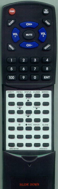 MAGNAVOX MVR650SL Replacement Remote