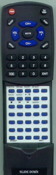 SANYO RB-D9 Replacement Remote