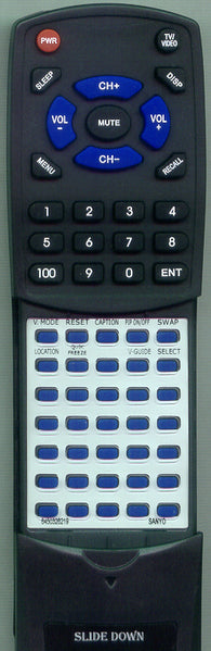 SANYO FXPW Replacement Remote