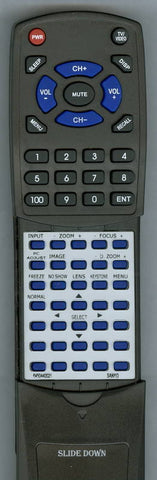 SANYO PLV60HT Replacement Remote