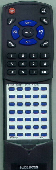 SANYO FXTB BLACK Replacement Remote